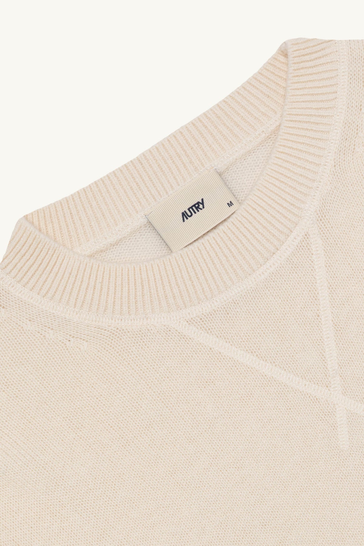 Autry Felpa girocollo donna in lana-cashmere SEPW 149S CREAM