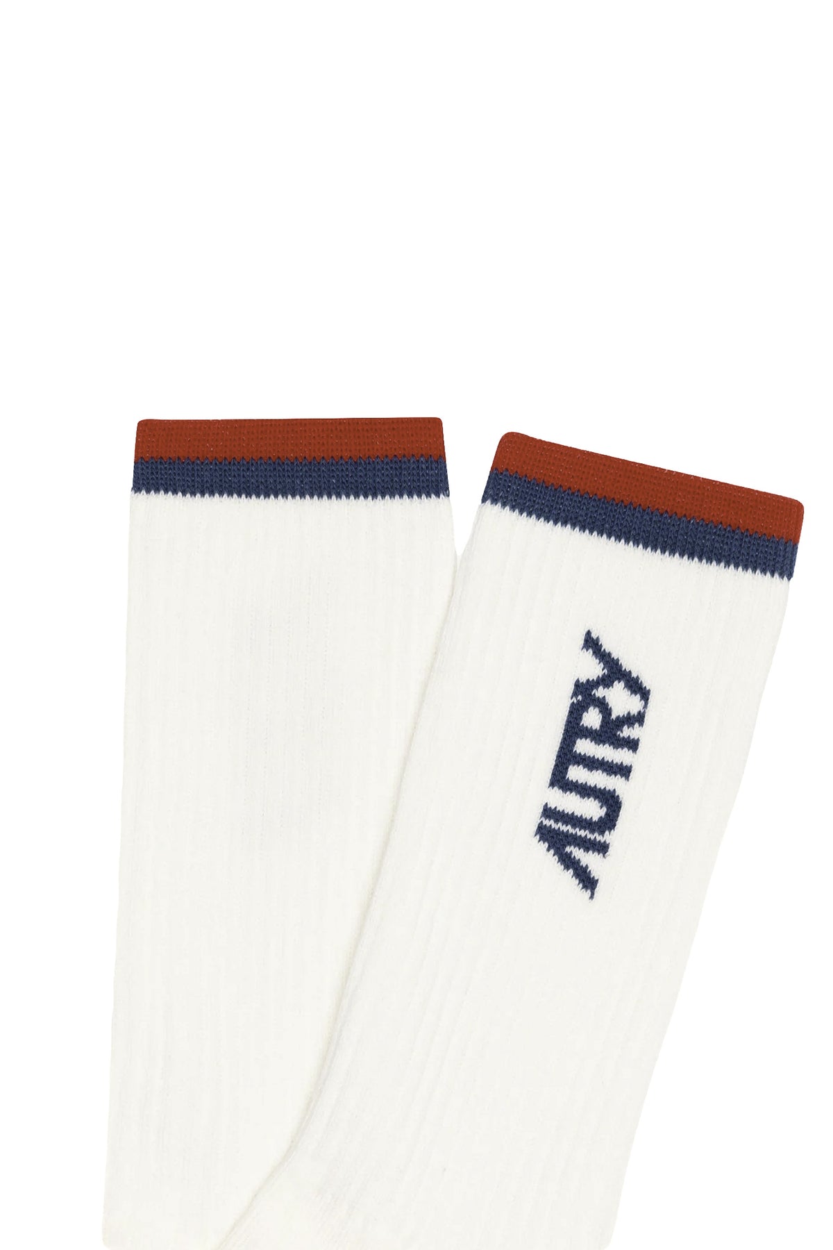 Autry Calze a righe con lettering SOPU 059S CREAM