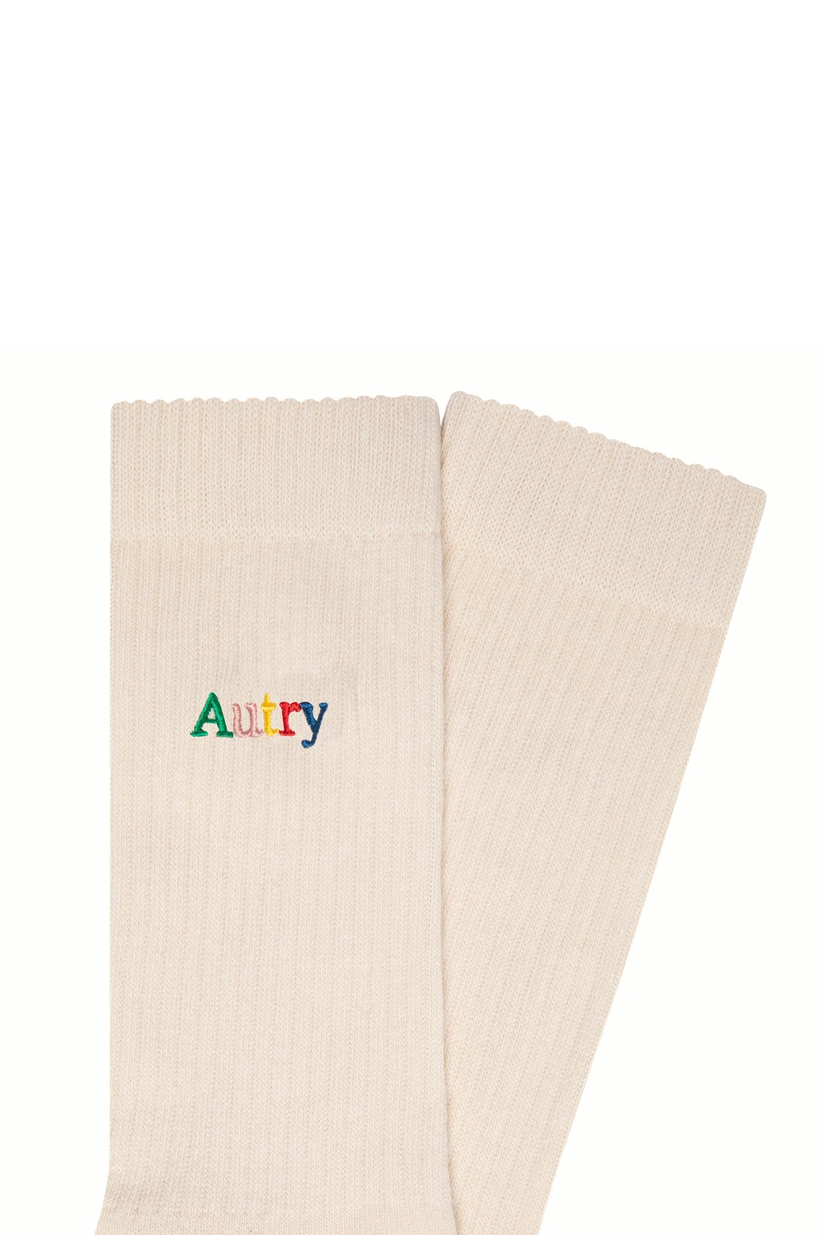 Autry Calze in cotone con logo SOPU 140A ALABASTER