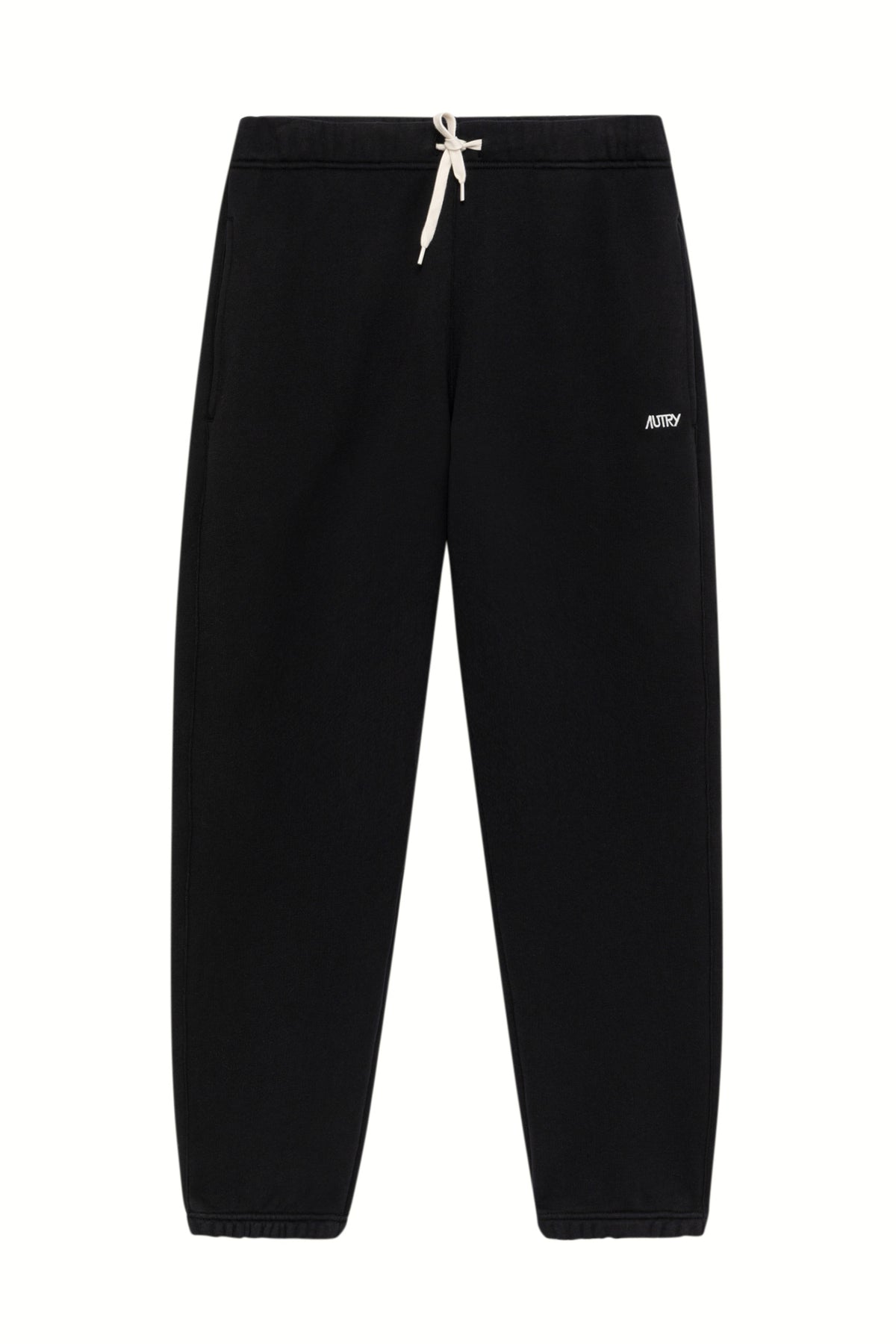 Autry Pantalone felpa donna nero in cotone con logo ricamato SPPW 003K BLACK