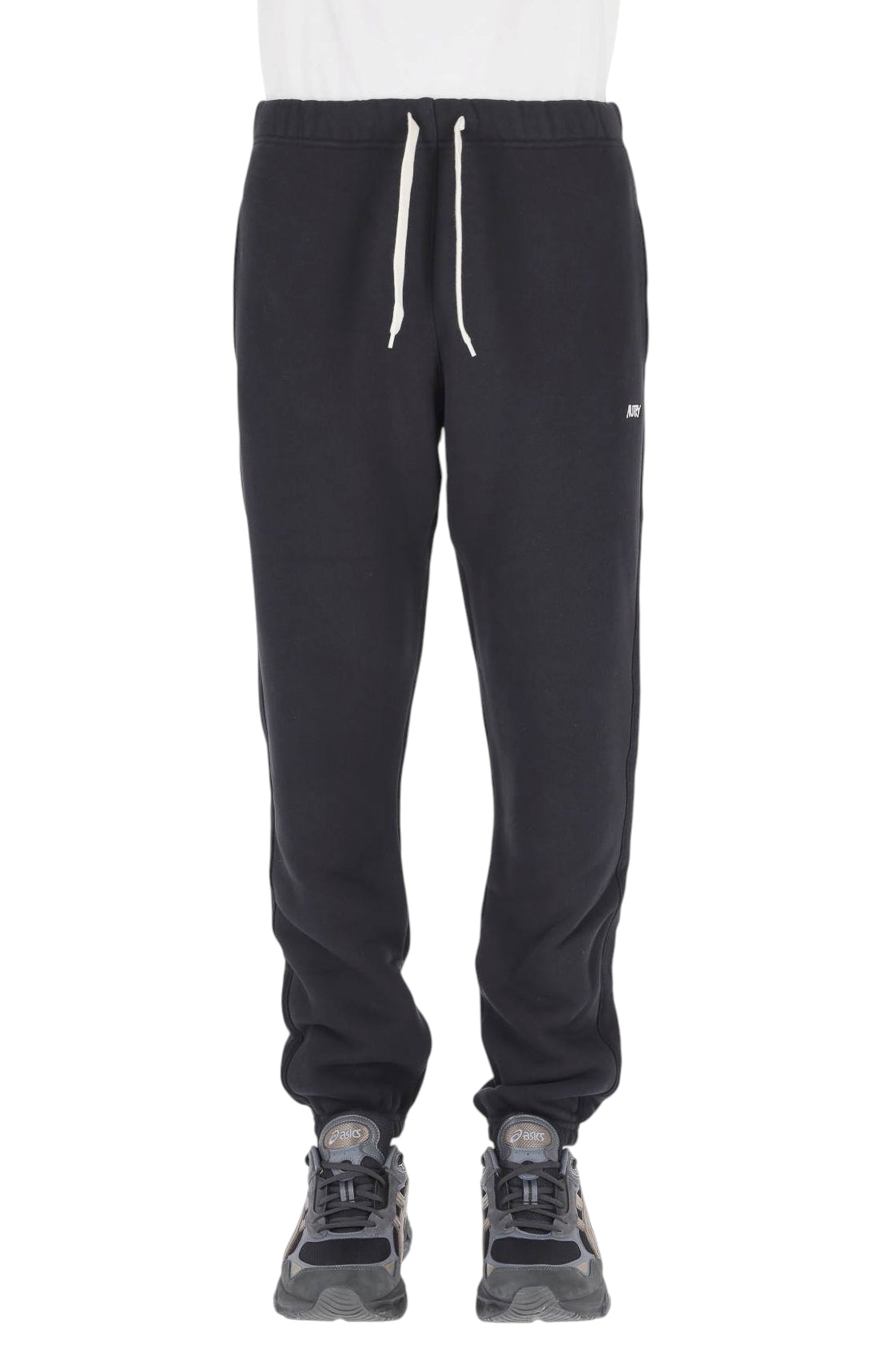 Autry Pantalone felpa donna nero in cotone con logo ricamato SPPW 003K BLACK