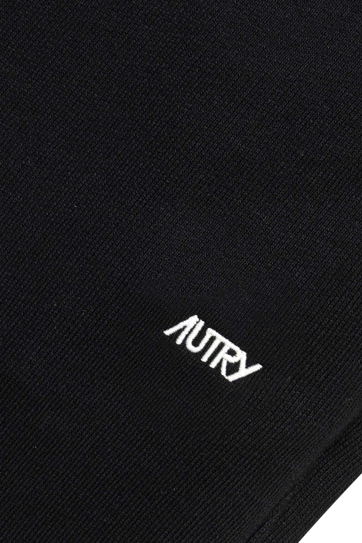Autry Pantalone felpa donna nero in cotone con logo ricamato SPPW 003K BLACK