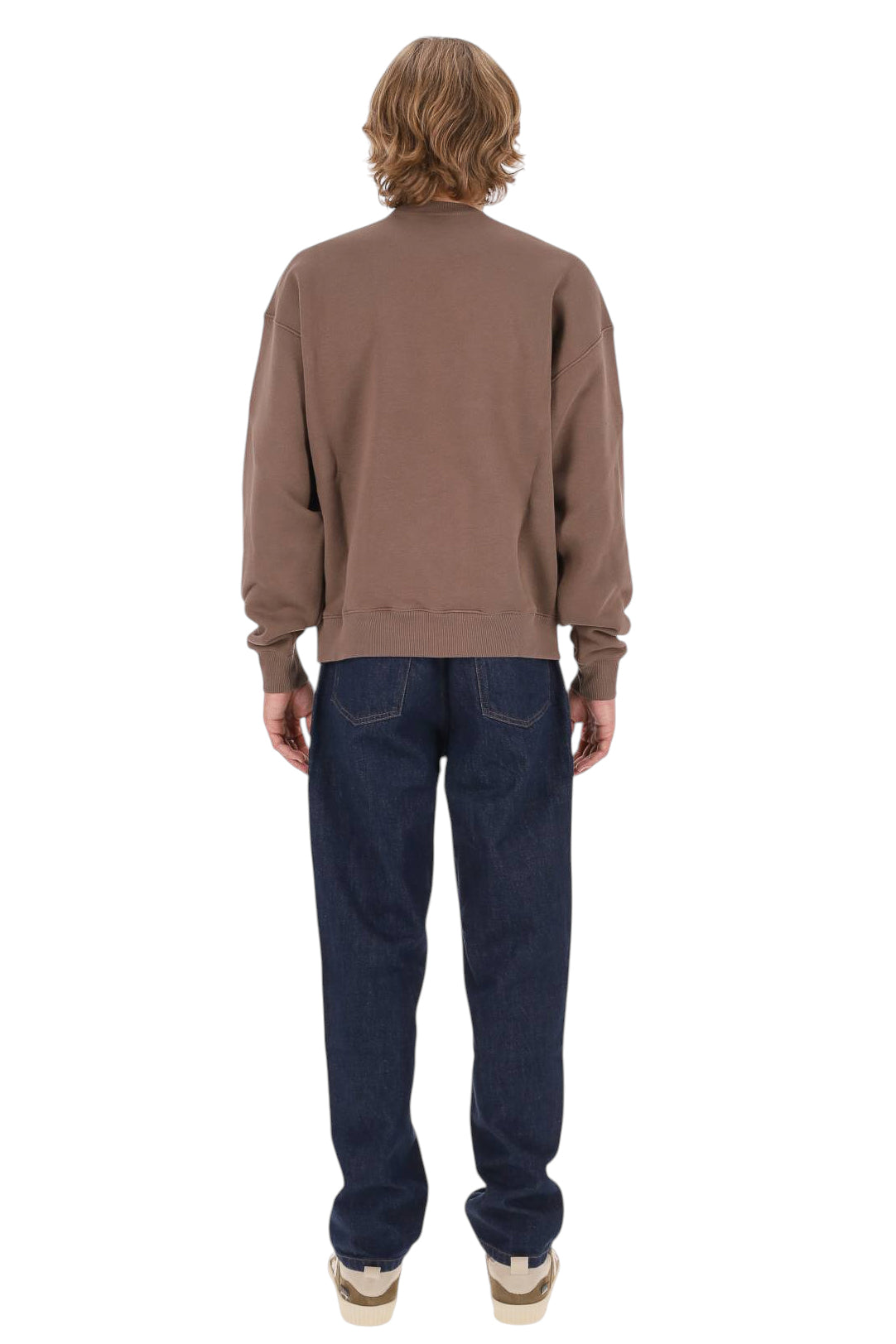 Autry Felpa girocollo in heavy jersey di cotone SWPX 115Q OXIDE