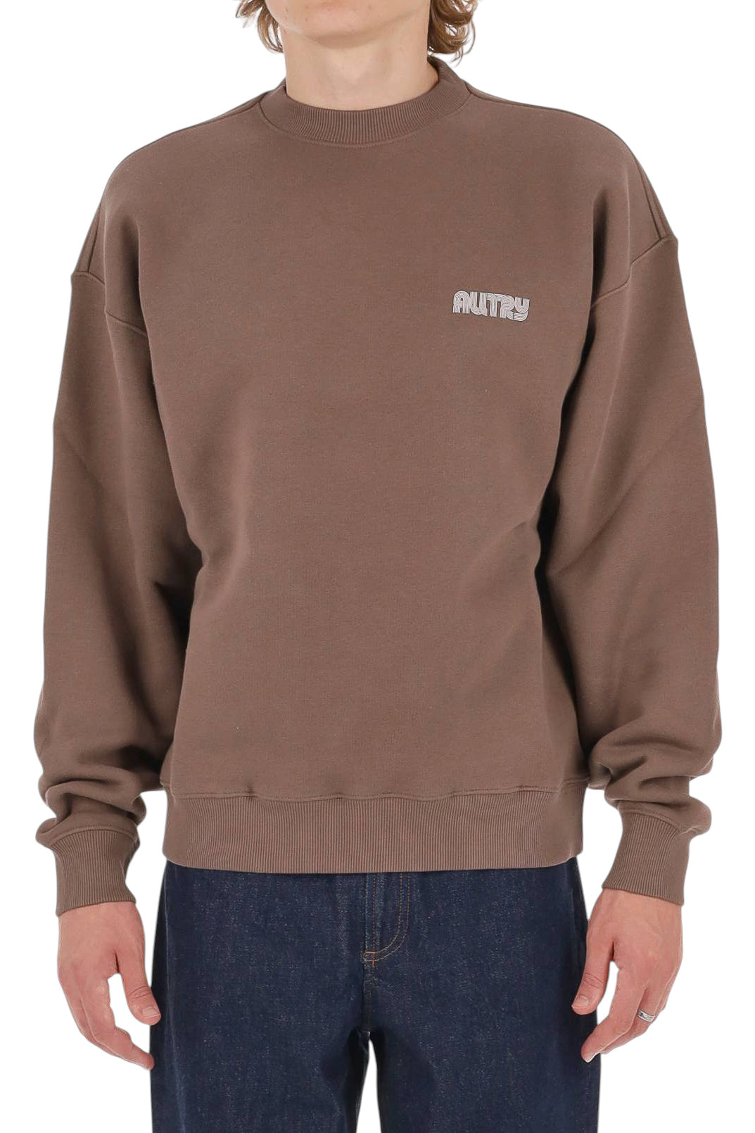 Autry Felpa girocollo in heavy jersey di cotone SWPX 115Q OXIDE