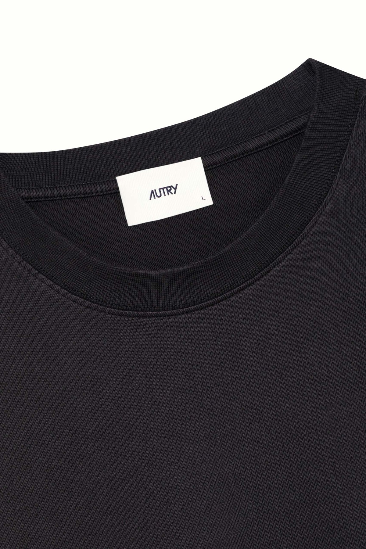 Autry T-shirt unisex in cotone heavy jersey Lavagna con logo tono su tono TSPX 111L LAVAGNA