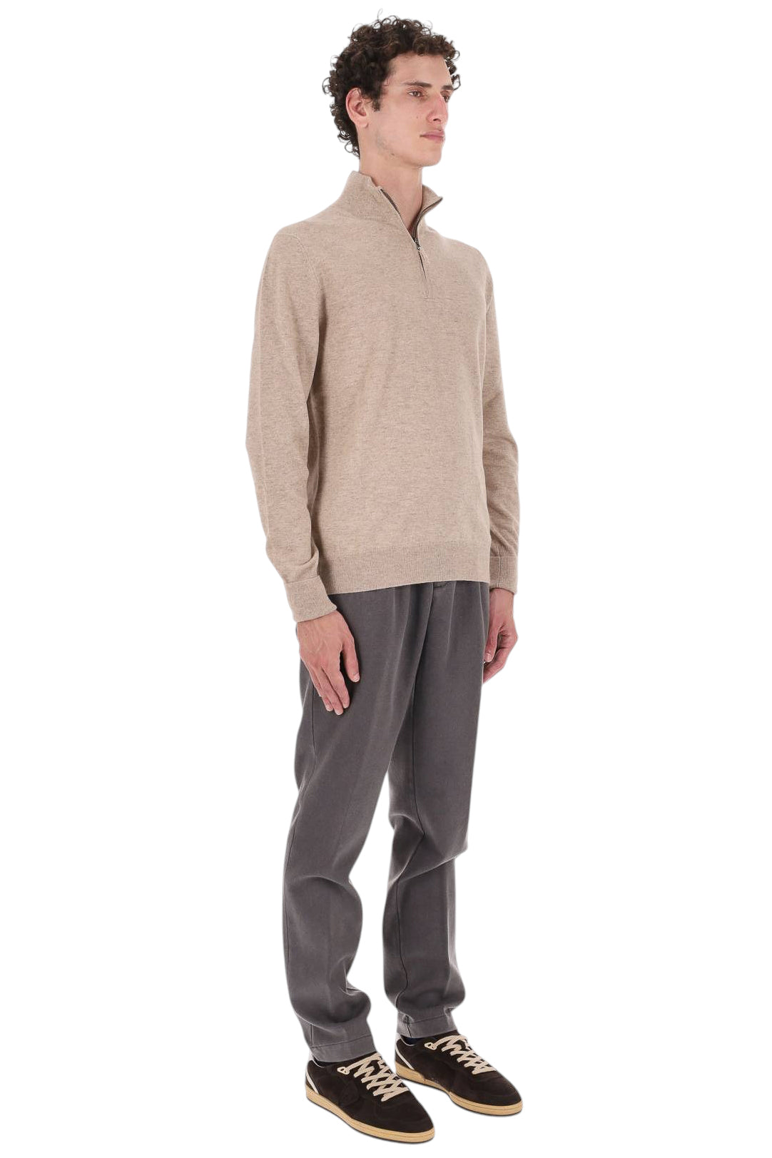 Ballantyne Maglia mezza zip in cashmere 1 filo B2P206-12K00/2 14226