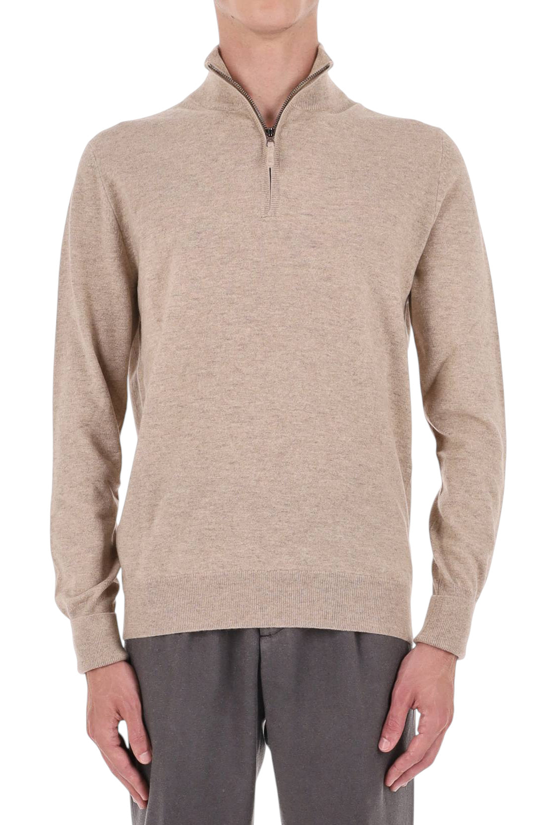 Ballantyne Maglia mezza zip in cashmere 1 filo B2P206-12K00/2 14226