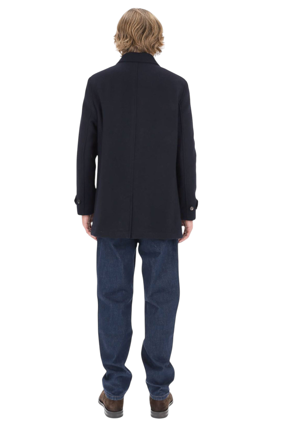 Camplin Cappotto North in lana NORTH OVERCOAT N BN