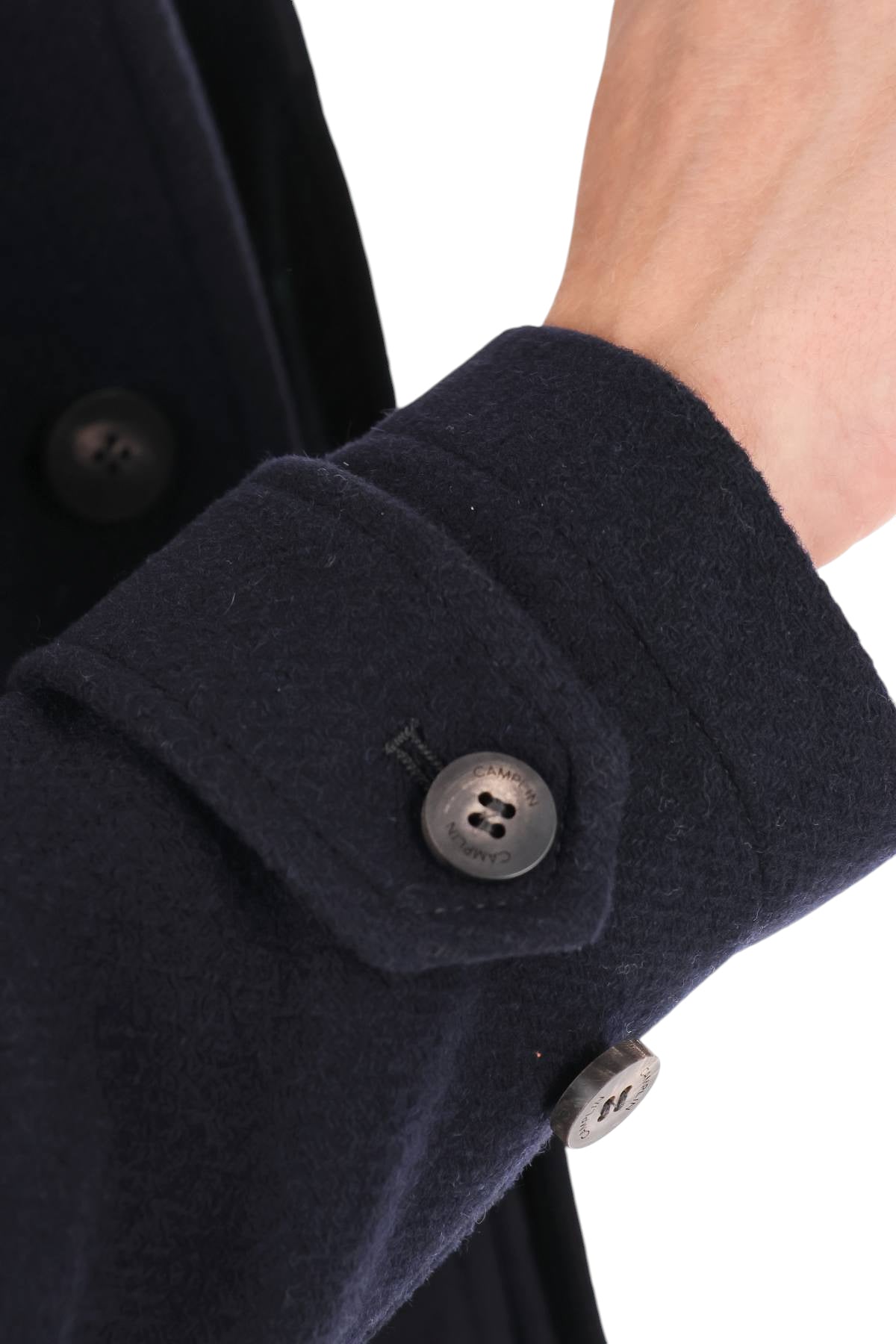 Camplin Cappotto North in lana NORTH OVERCOAT N BN