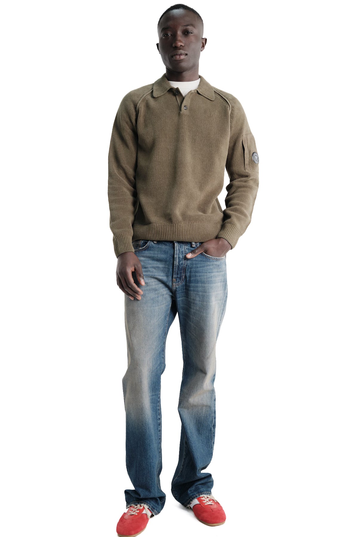CP Company Polo-maglieria in ciniglia di cotone 21CMKN198A00 5558G 683