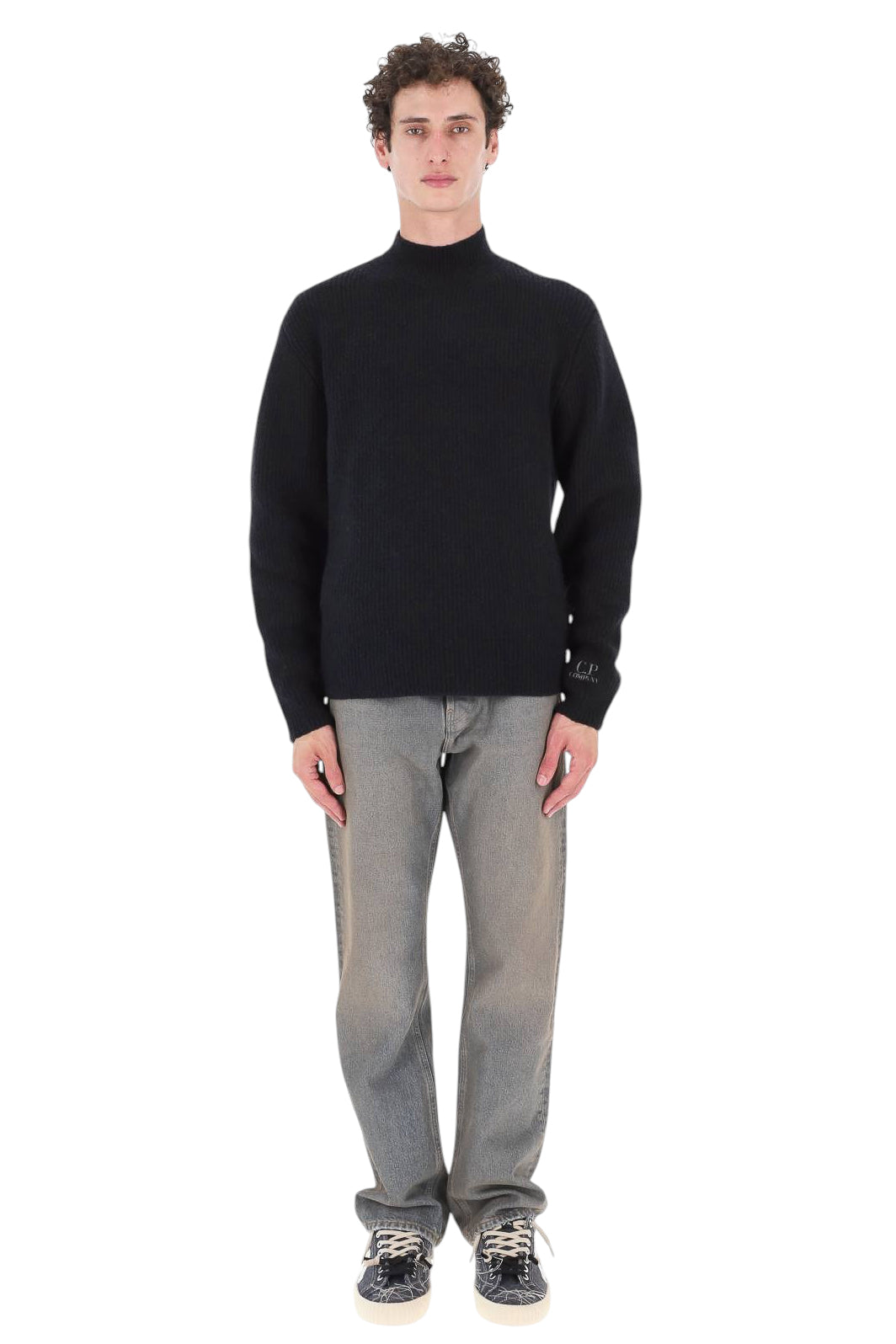 CP Company Lupetto in lana bouclé 21CMKN248A11 0784A/2 999