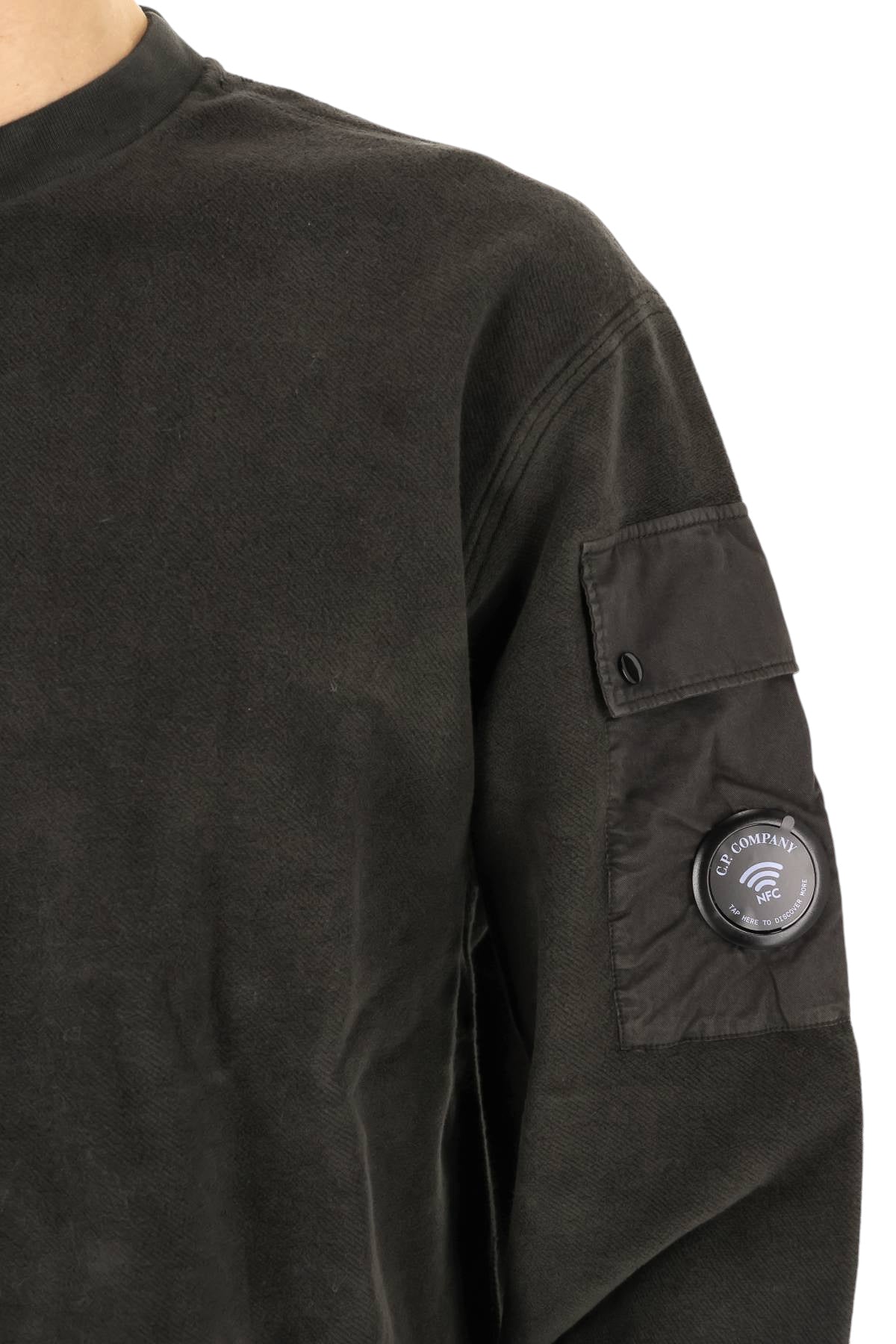 CP Company Felpa girocollo in cotone Brushed Emerized 21CMSS192A00 6614G/2 985