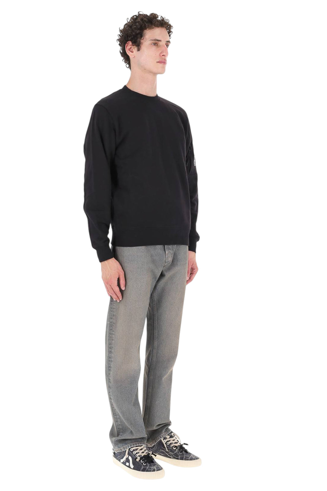 CP Company Felpa girocollo in cotone Diagonal Fleece RCCMSS713A00 5086W/2 999
