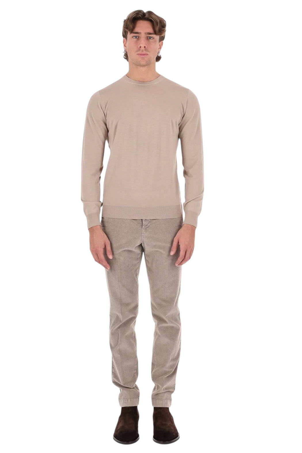 Drumohr Maglia girocollo in lana 140's Modern fit D0D103/2 509