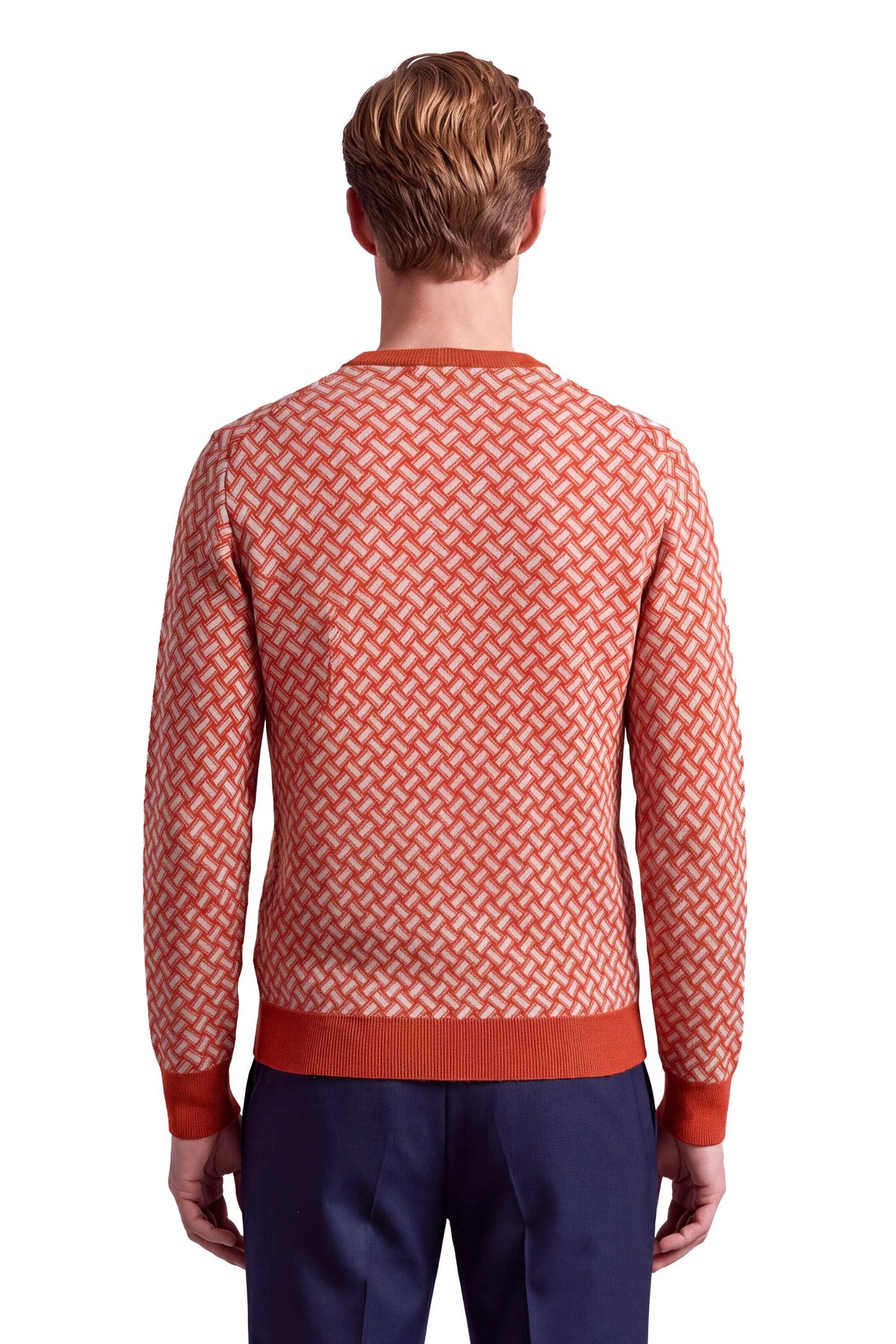 Drumohr Maglia girocollo biscottino in cashmere D2K103/2 BN06