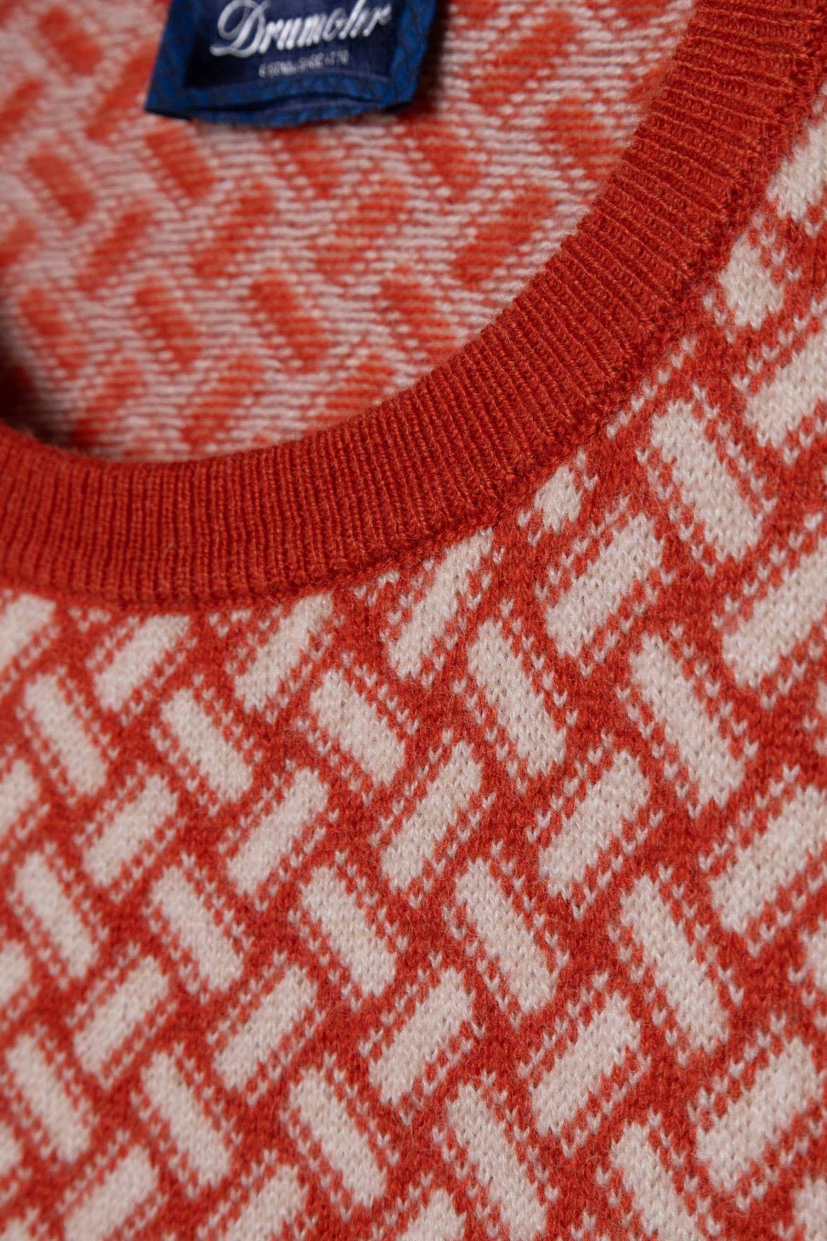 Drumohr Maglia girocollo biscottino in cashmere D2K103/2 BN06