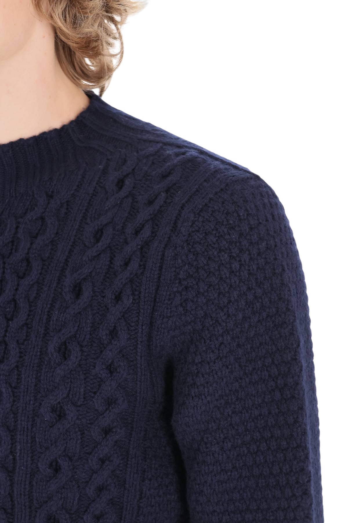 Drumohr Lupetto aran a trecce in lana di agnello D4W125ARL/2 790