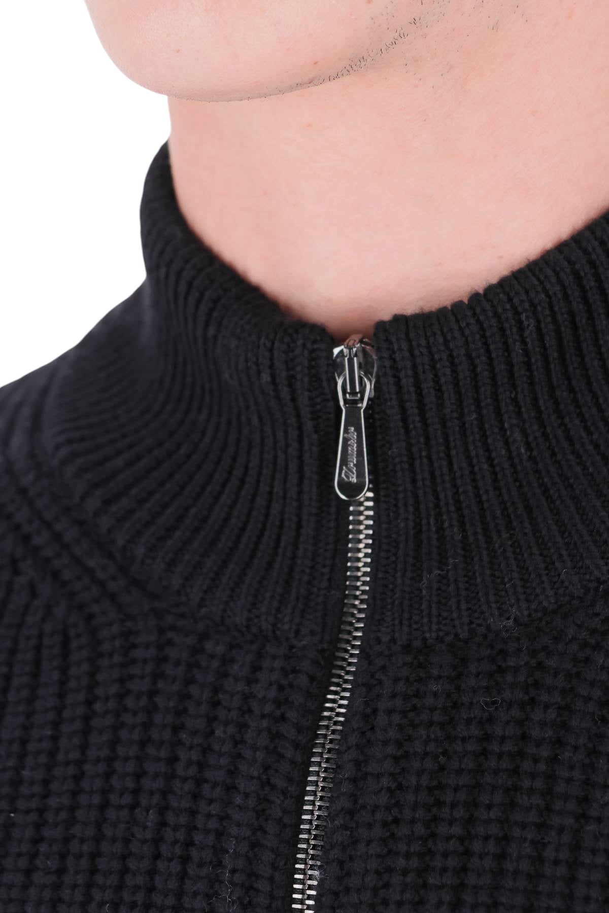 Drumohr Cardigan full zip in lana merino D50202PNL 690