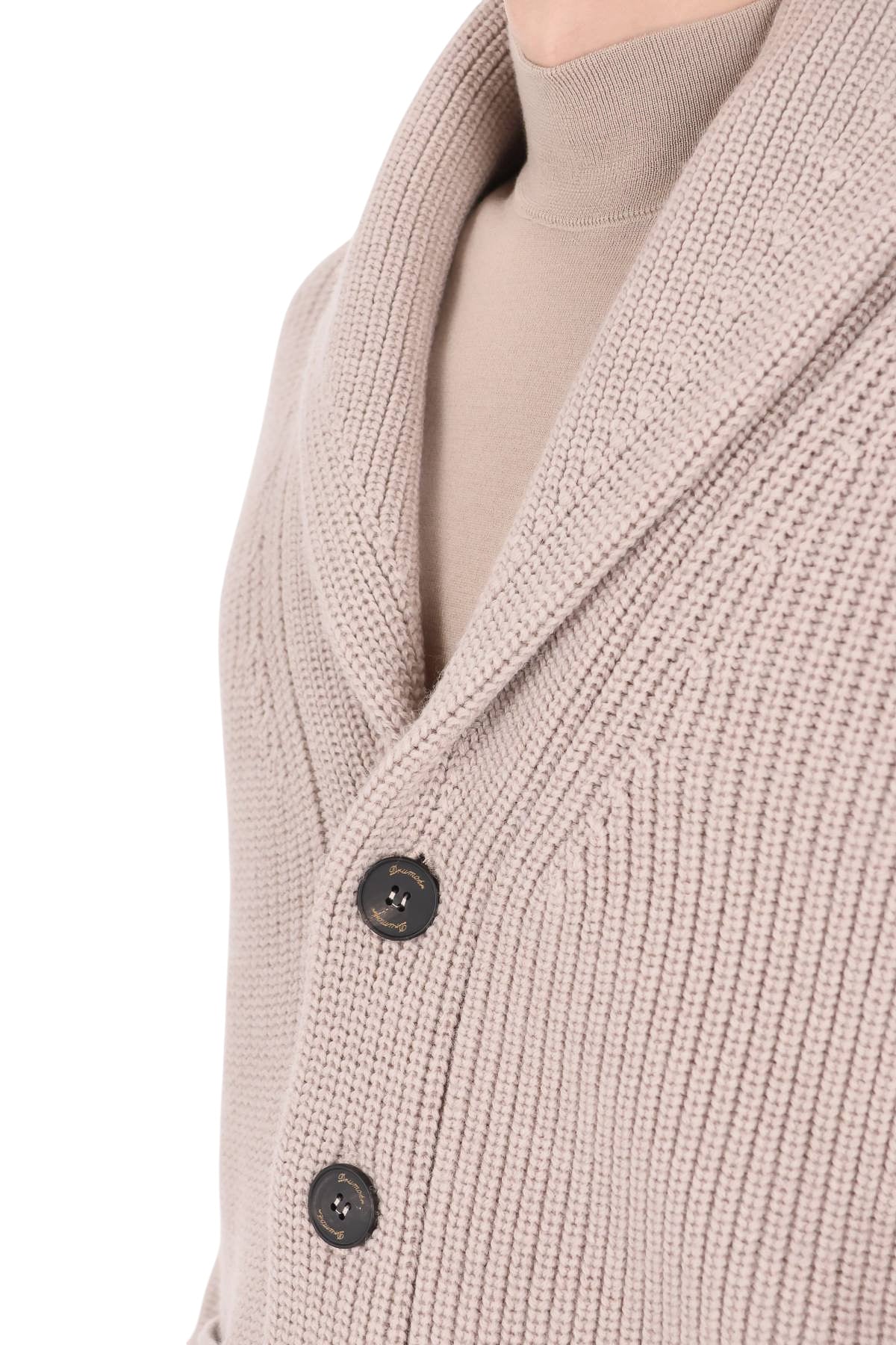Drumohr Cardigan sciallato in lana merino D5M419PNL 504