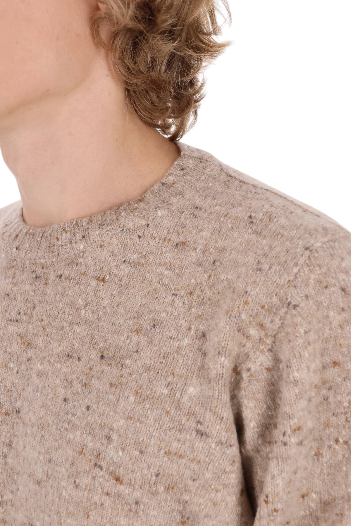 Drumohr Maglia girocollo sale e pepe in lana-cashmere D5SK103NL/2 520