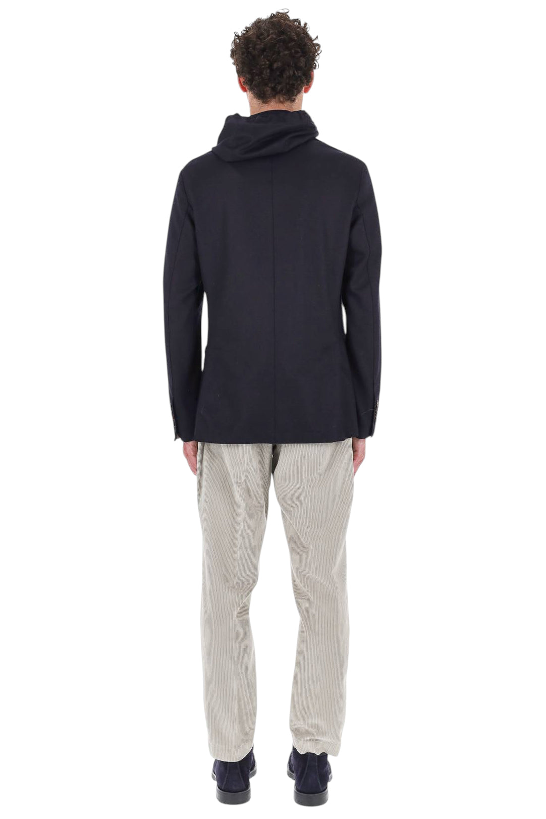 Eleventy Giacca in jersey di lana con pettorina staccabile N70GIAF02 TES0N069 11