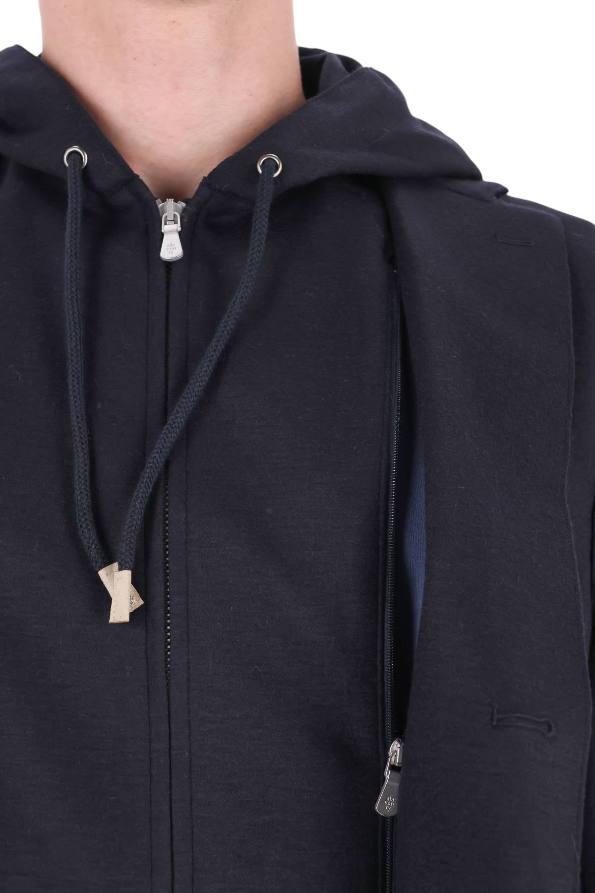 Eleventy Giacca in jersey di lana con pettorina staccabile N70GIAF02 TES0N069 11