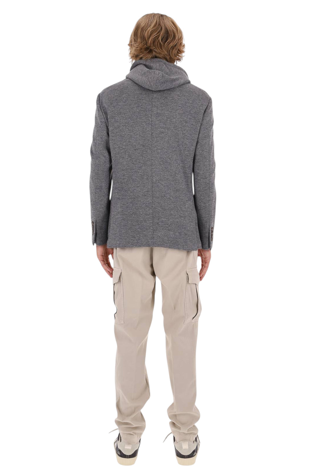 Eleventy Giacca in jersey di lana-cotone-cashmere con cappuccio N75GIAK06 TES0N176 14