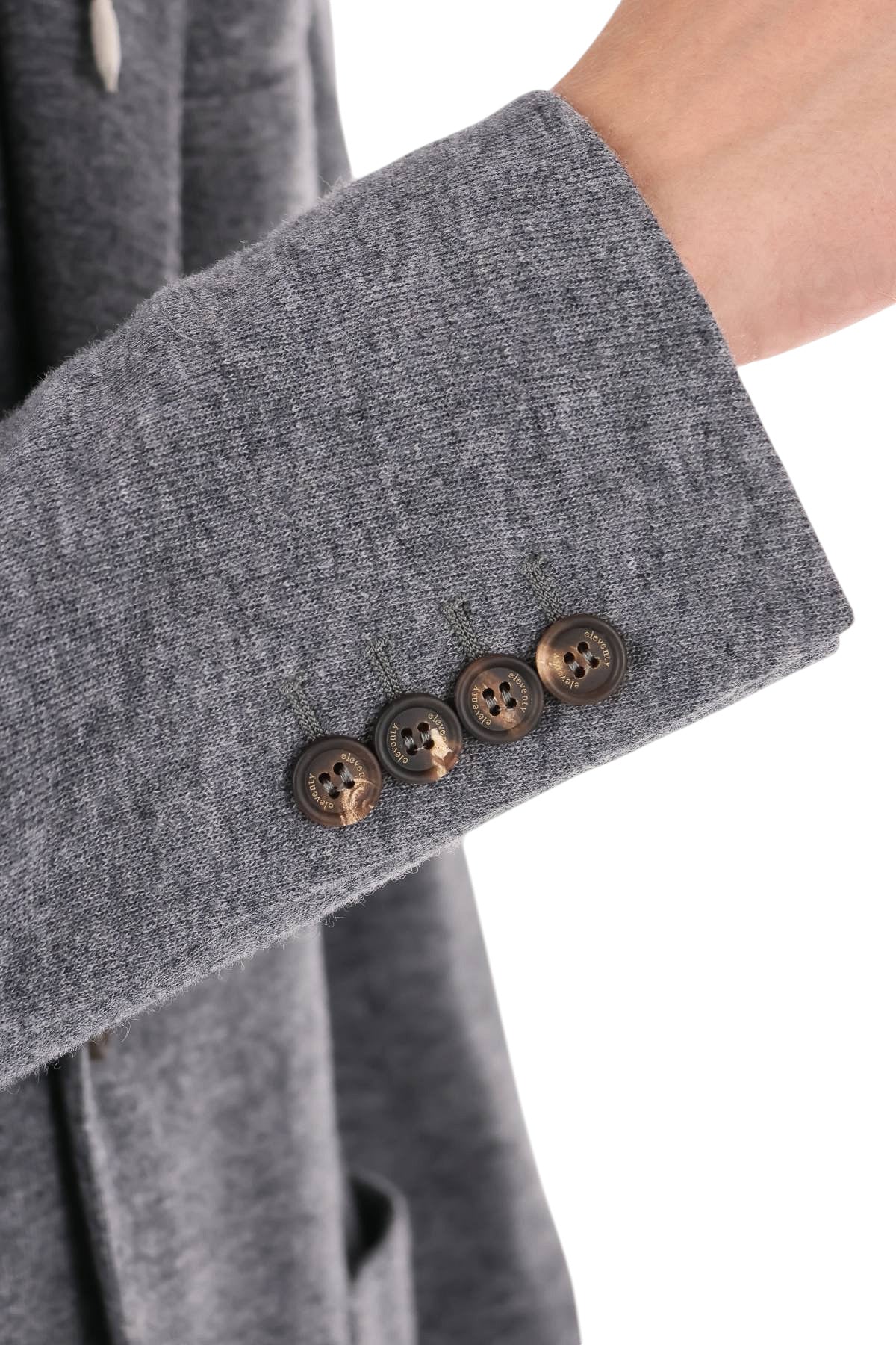 Eleventy Giacca in jersey di lana-cotone-cashmere con cappuccio N75GIAK06 TES0N176 14