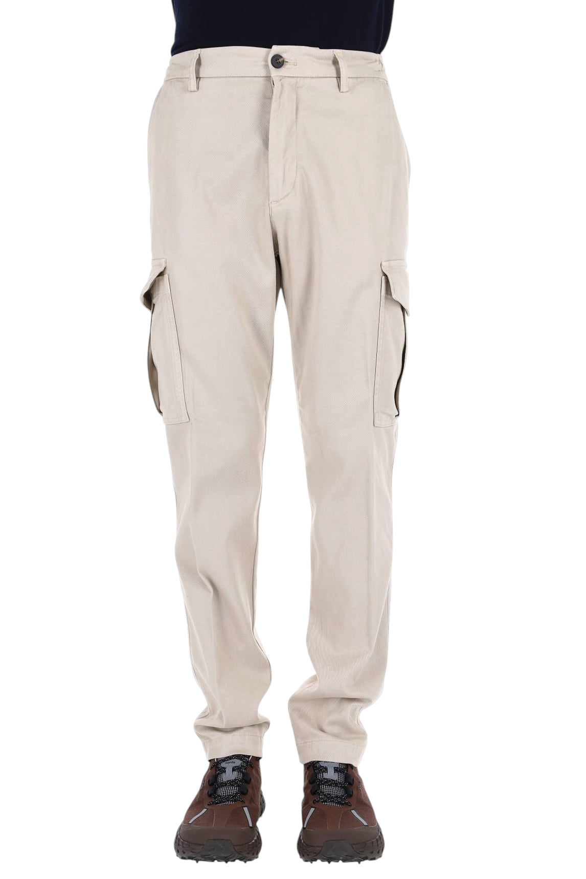 Eleventy Pantalone cargo in lyocell-cotone N75PANN05 TET0N002 02
