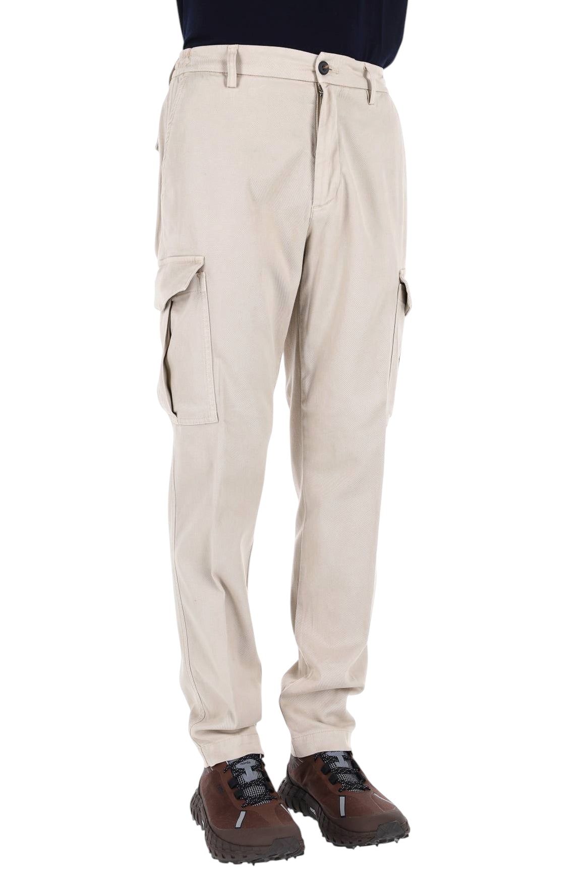 Eleventy Pantalone cargo in lyocell-cotone N75PANN05 TET0N002 02