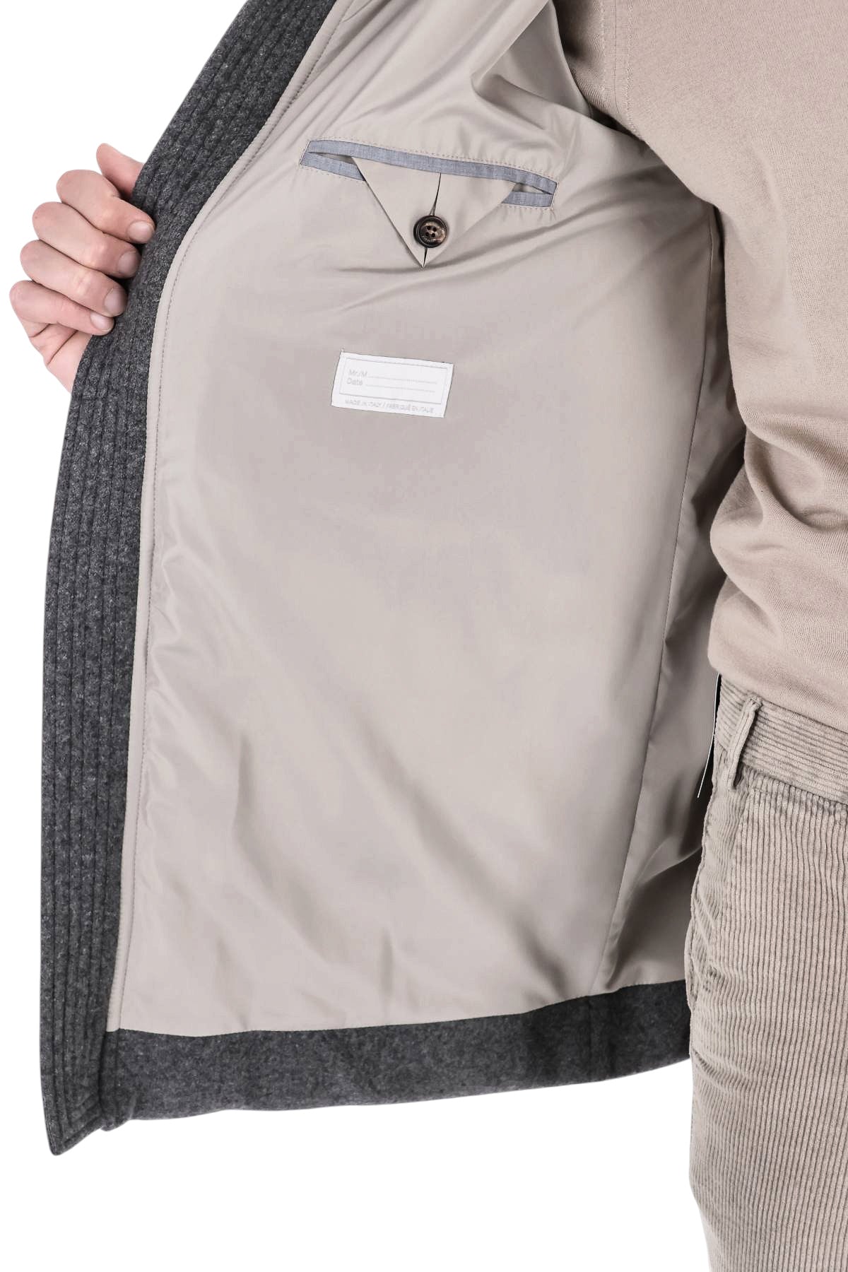 Eleventy Parka in cashmere imbottito in piuma con cappuccio N75SPON02 TES0N168 14