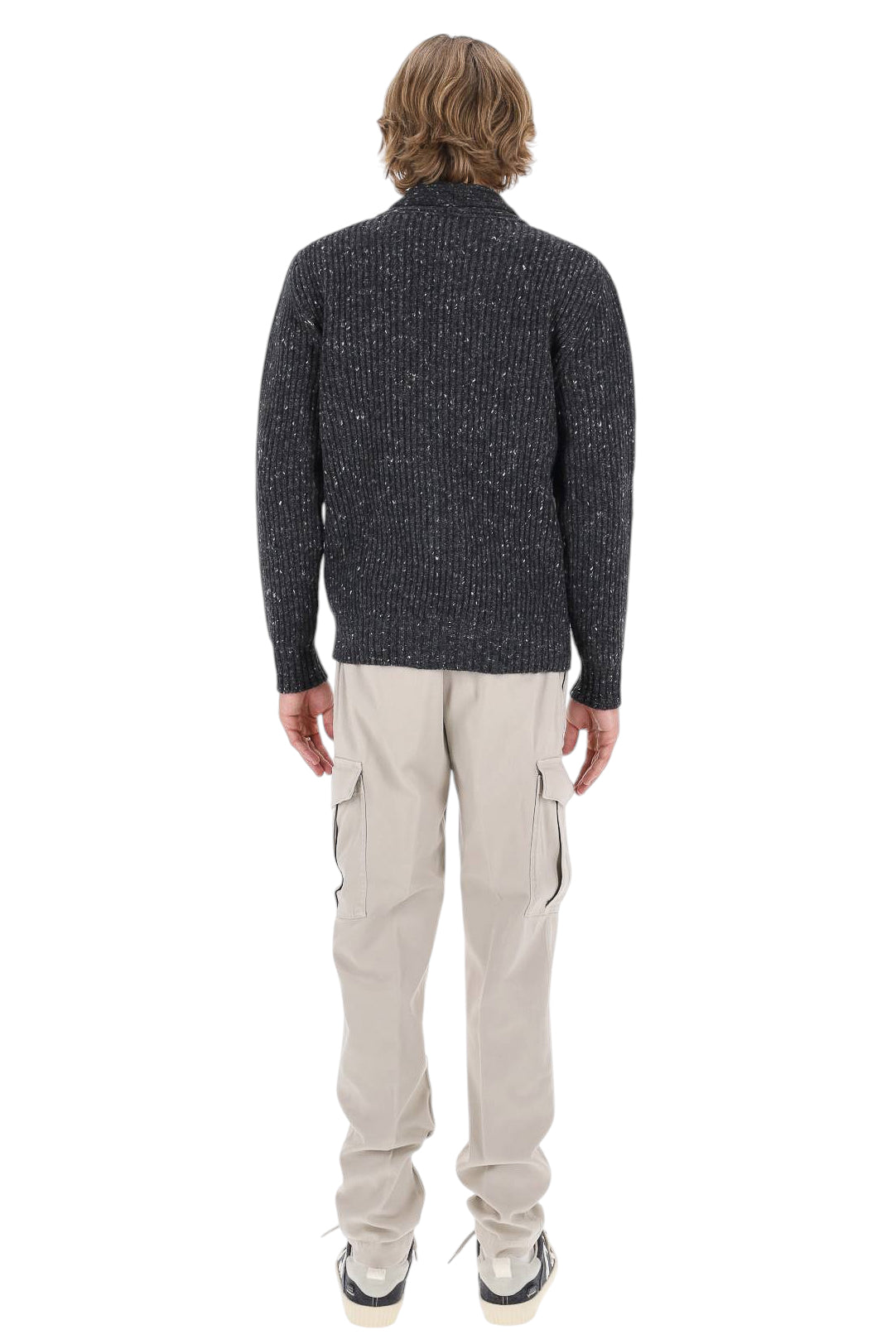 Eleventy Cardigan sciallato sale e pepe N76MAGL71 MAG0H001 15