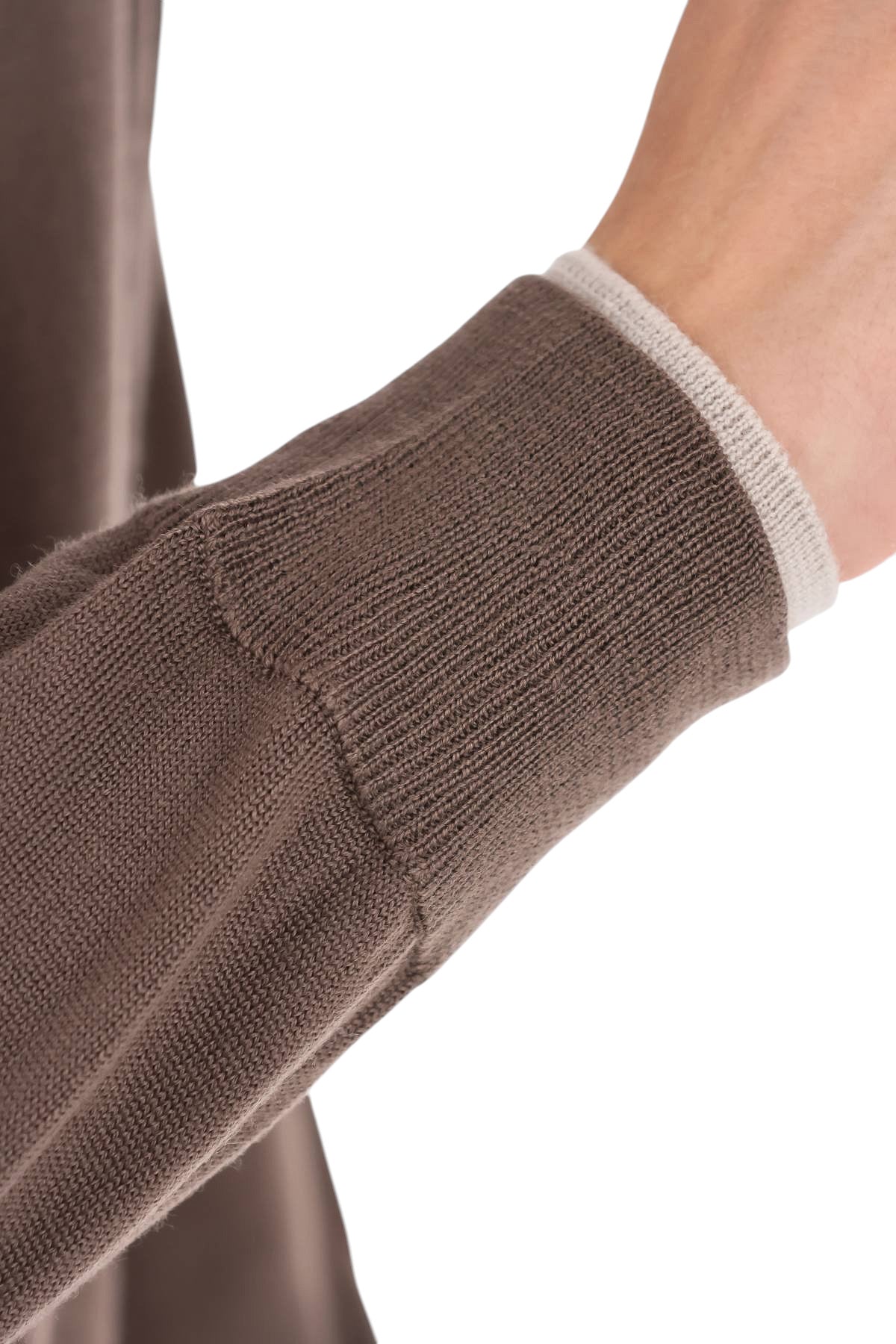 Eleventy Maglia girocollo con doppi profili in lana-cashmere N76MAGN56 MAG0N037 05-02