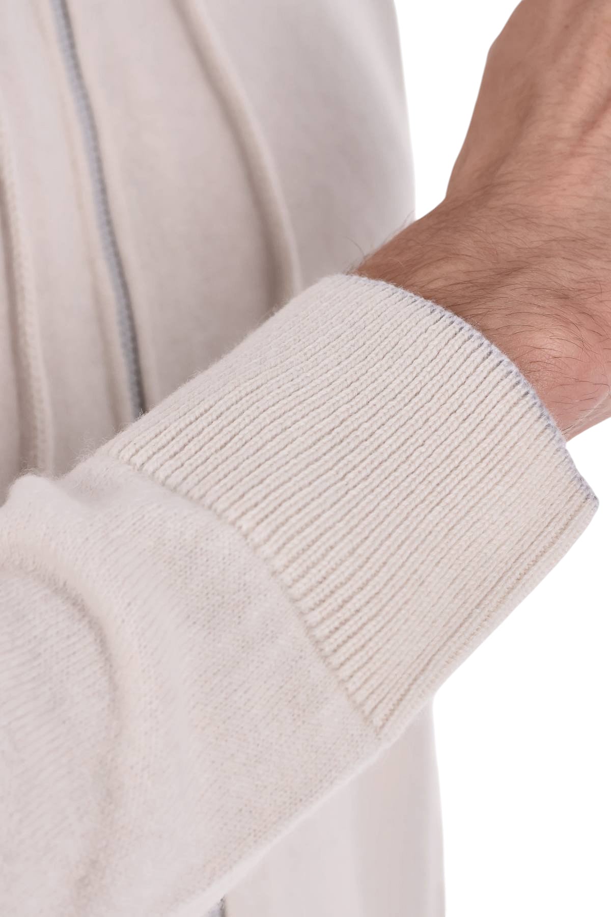 Eleventy Maglia full zip con cappuccio in cashmere X76MAGK33 MAG0K019 02-13