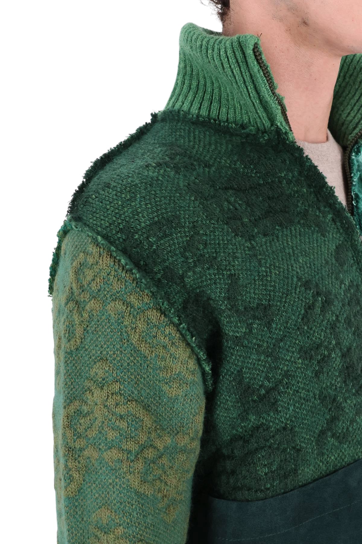 Essensi Maglia full zip Elba in lana-mohair-viscosa-alpaca ELBA F