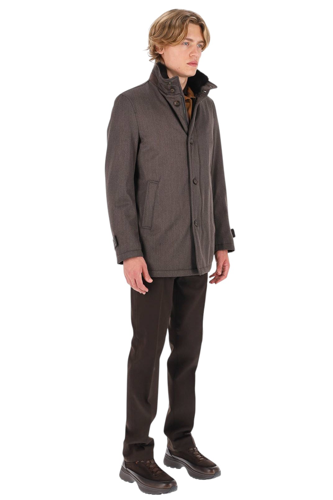 Herno Car coat in lana IM000411U 33186 8800