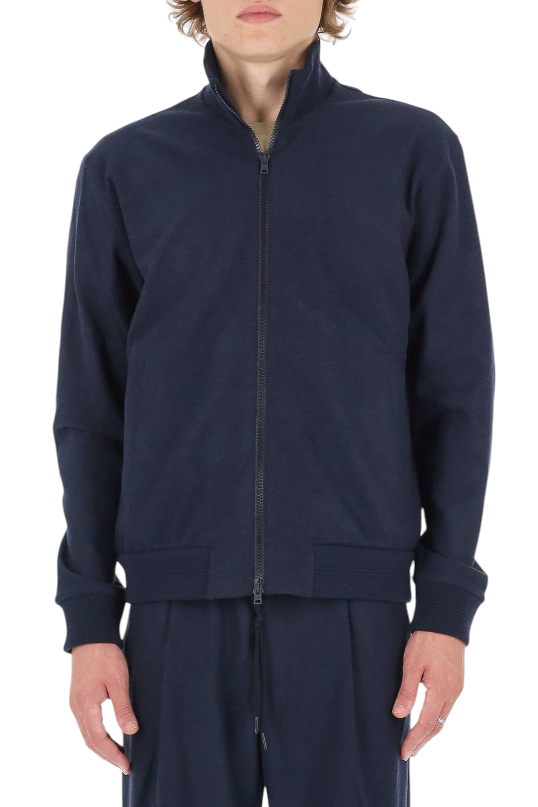 Herno Felpa full zip in tessuto doppiato JC000091U 56034 9200