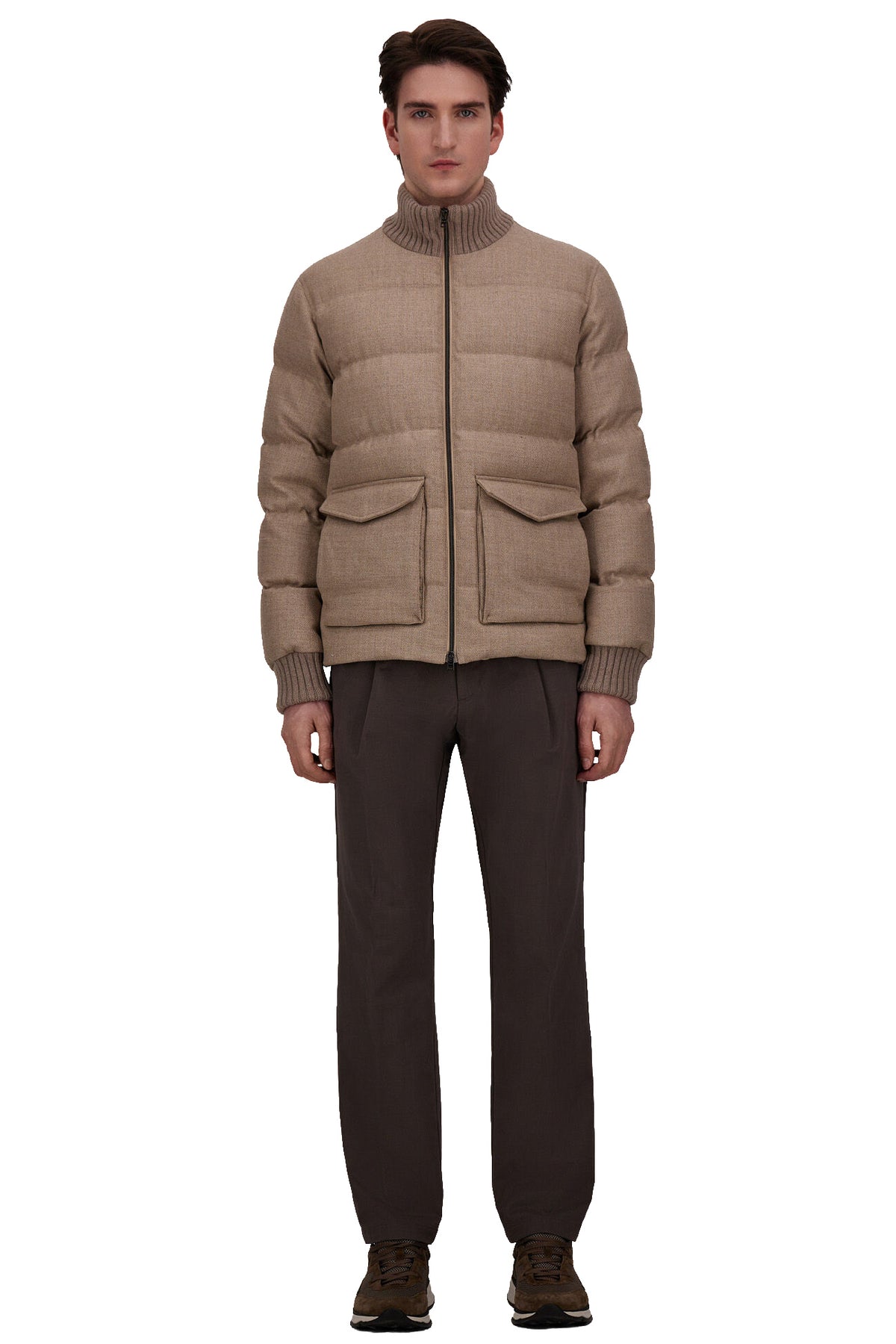 Herno Piumino bomber in lana-seta Rain System Loro Piana PI001412U 33466 1986