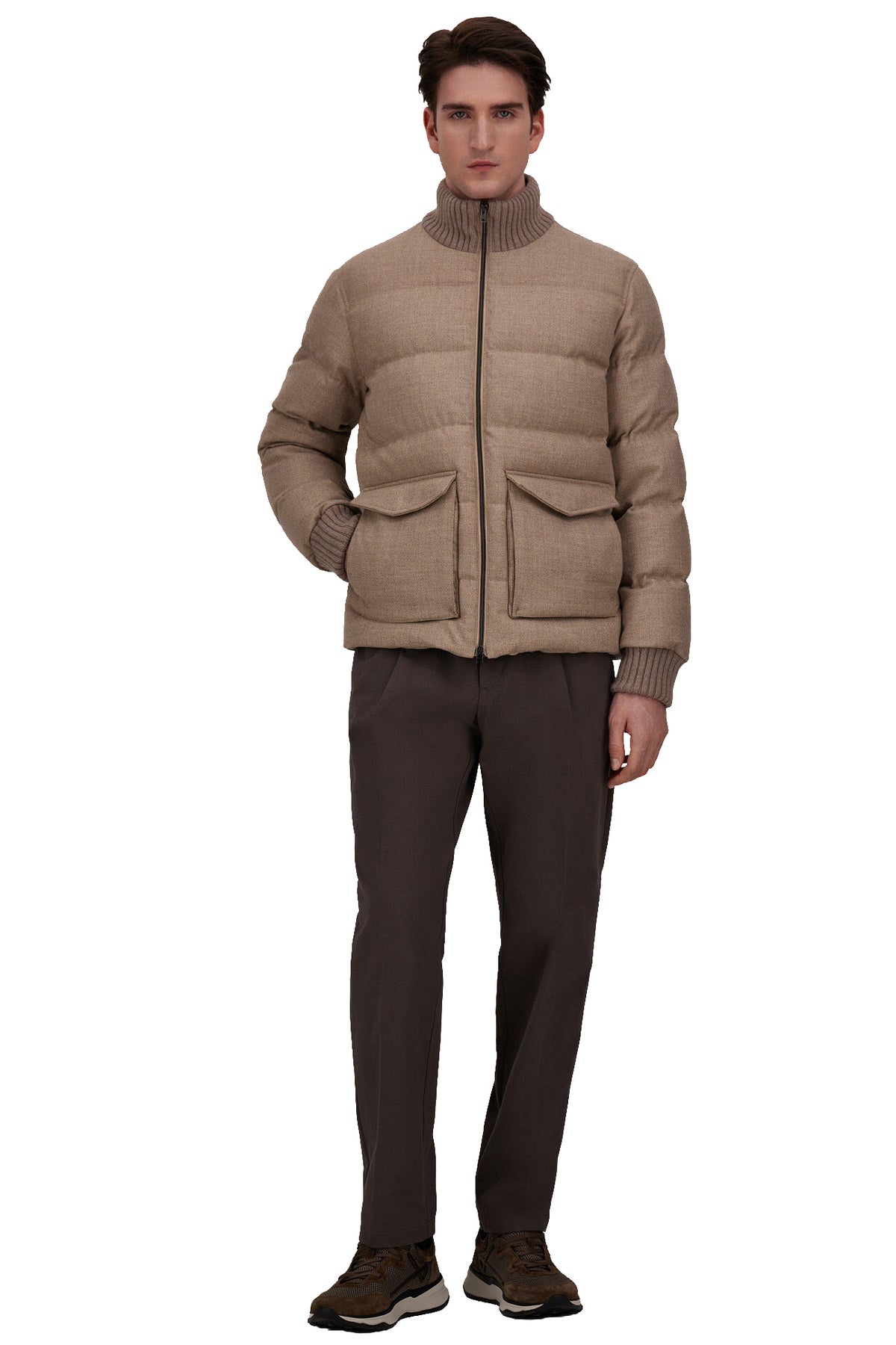 Herno Piumino bomber in lana-seta Rain System Loro Piana PI001412U 33466 1986