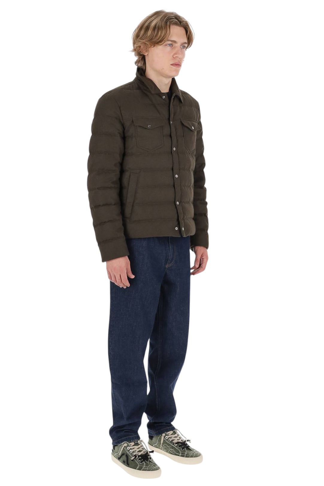 Herno Giubbotto Legend con bottoni a pressione e imbottitura in piuma PI0024ULE 33503 7730