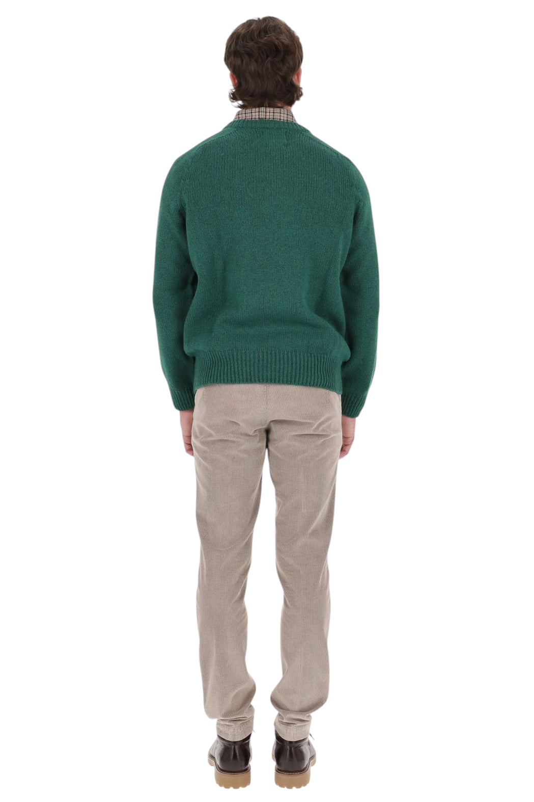 Howlin' Maglia girocollo Boxy Space Knit in lana BOXY SPACE KNIT/3 GREEN FANTASY