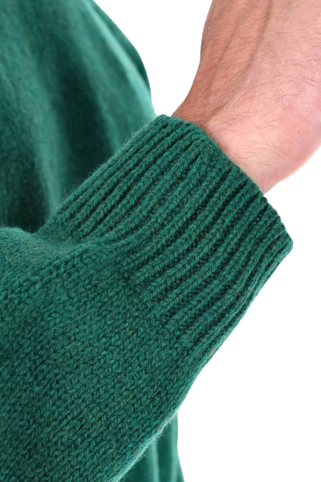 Howlin' Maglia girocollo Boxy Space Knit in lana BOXY SPACE KNIT/3 GREEN FANTASY