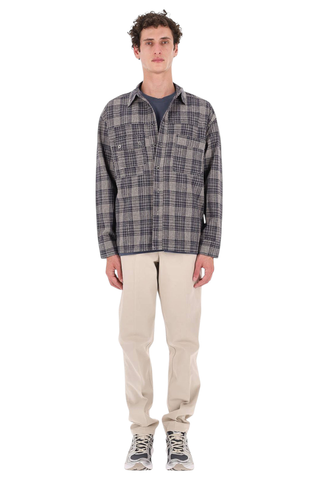 Isabel Marant Camicia check in misto lino CH0354HB-D3I06H 30MI