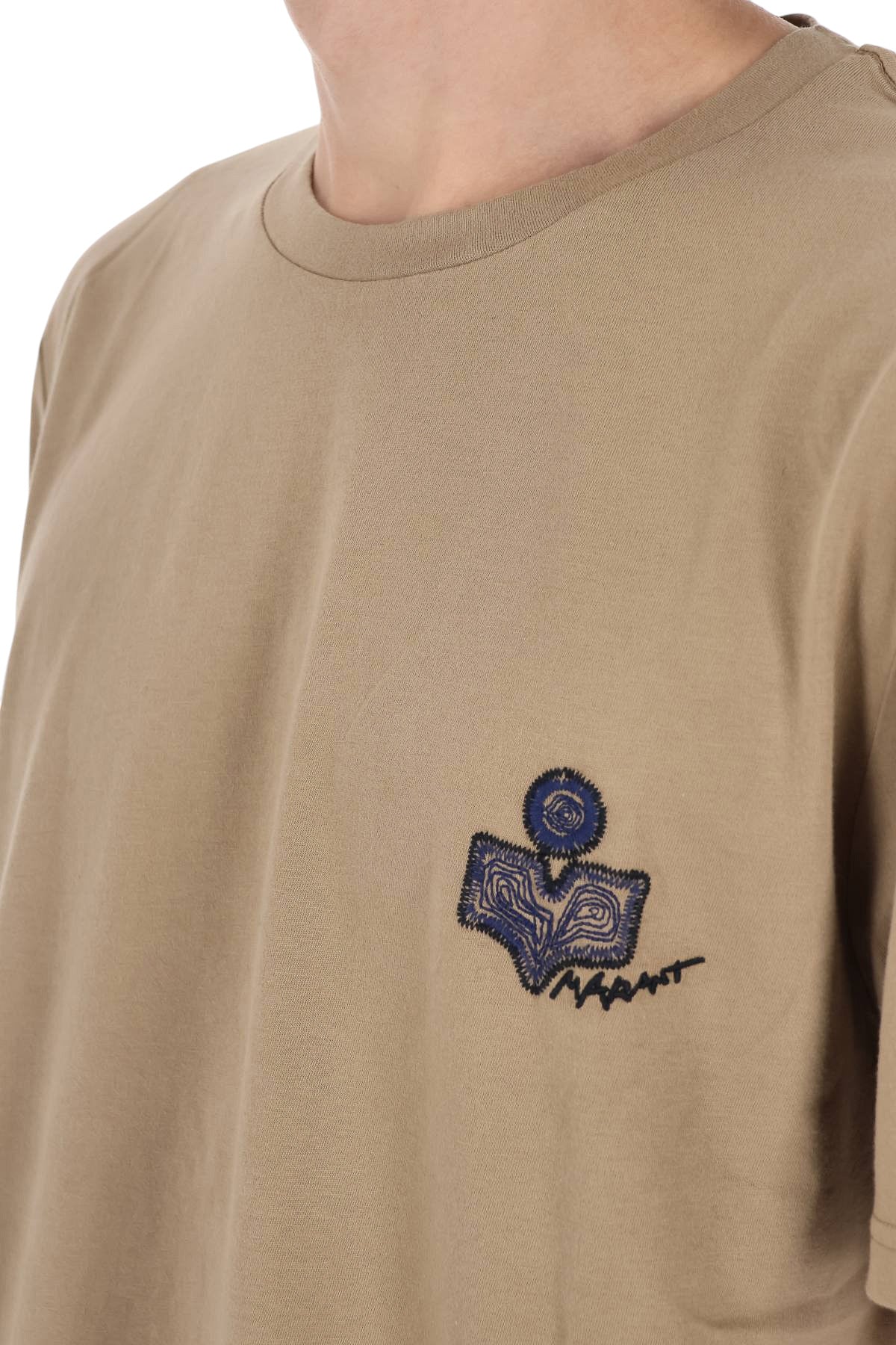Isabel Marant T-shirt Honore in cotone con stampa tribale TS0052HE-D3N06H 23SD