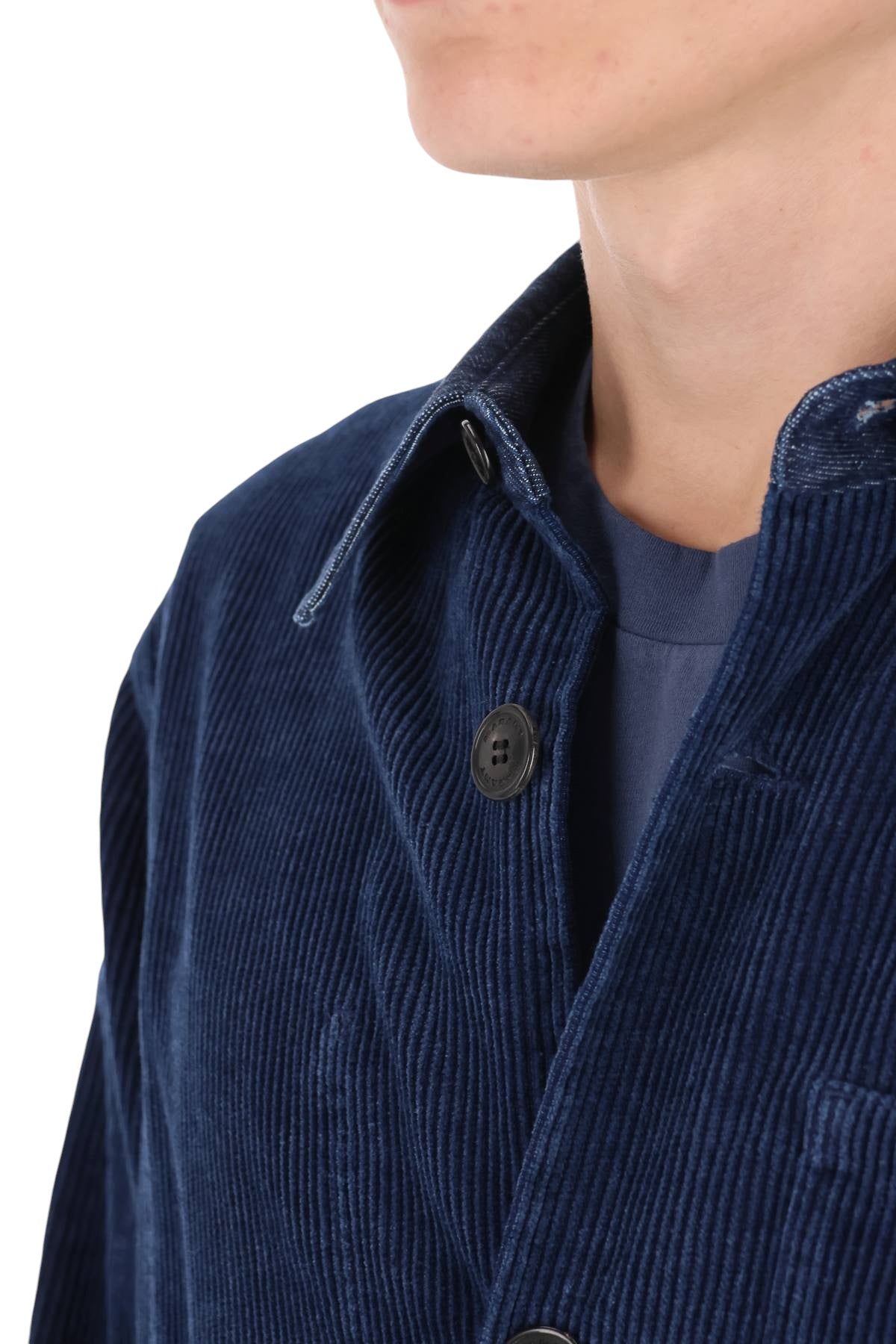 Isabel Marant Overshirt Arzur in velluto a coste VE0778HA-D3G01H 30IN