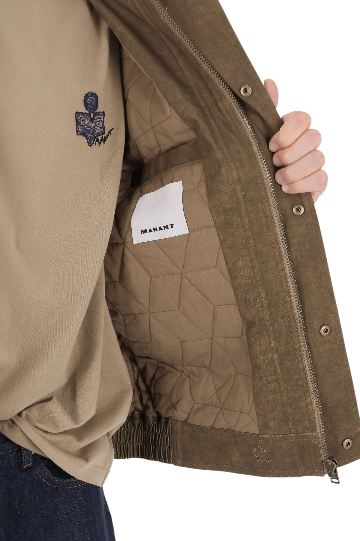 Isabel Marant Giubbotto Tores con patch VE0781HA-D3G02H 67KI