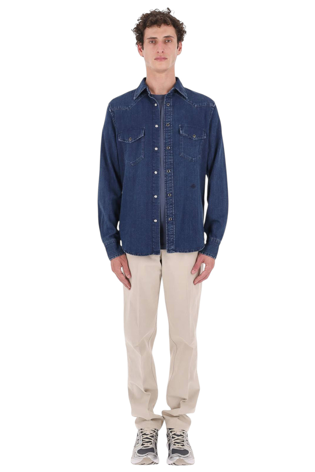 Jacob Cohen Camicia texas in denim a resca C0002 026 T172A 200D