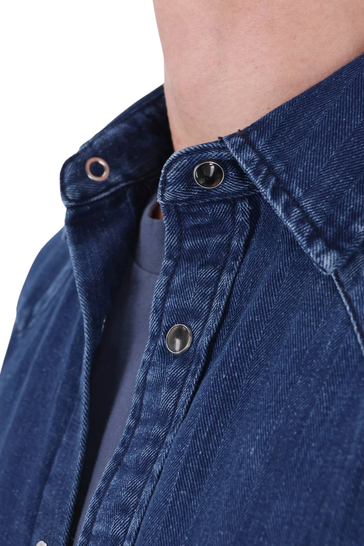 Jacob Cohen Camicia texas in denim a resca C0002 026 T172A 200D