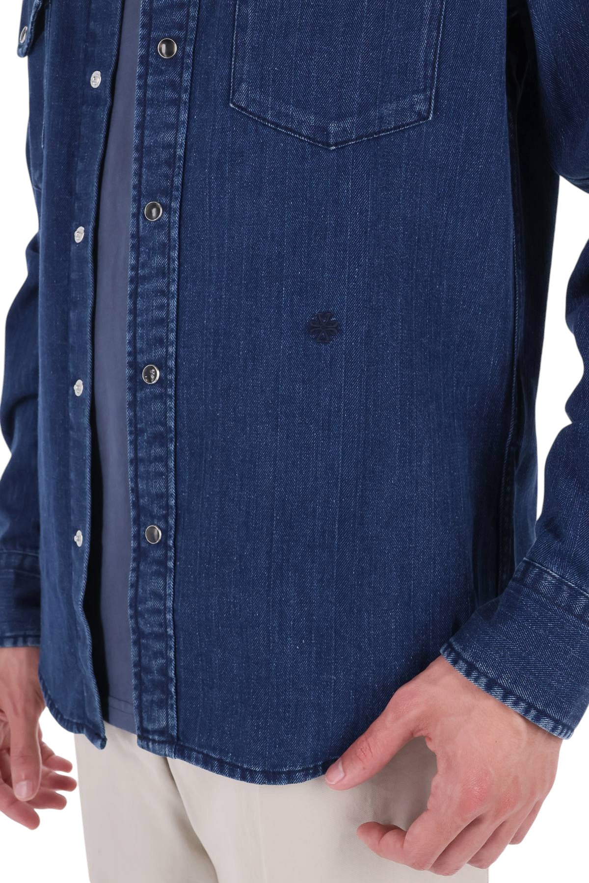 Jacob Cohen Camicia texas in denim a resca C0002 026 T172A 200D