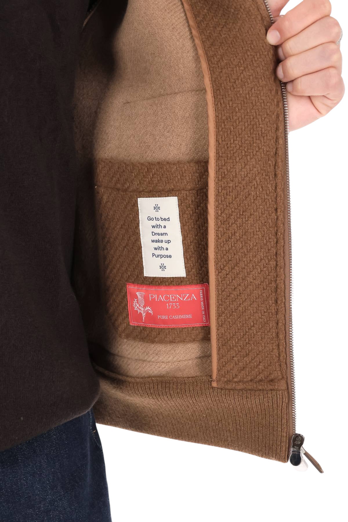 Jacob Cohen Giubbotto bomber in cashmere diagonale H0131 081 T010B 0866A